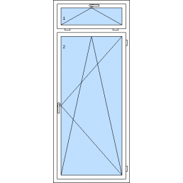 Balkónové dvere s nadsvetlíkom