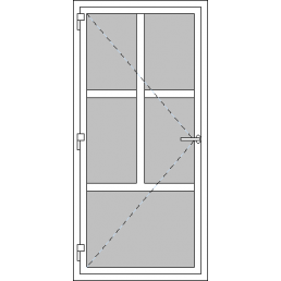 Vchodové dvere jednokrídlové VEN otváravé - T p F3