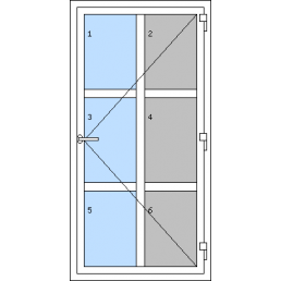 Vchodové dvere jednokrídlové - T p G7