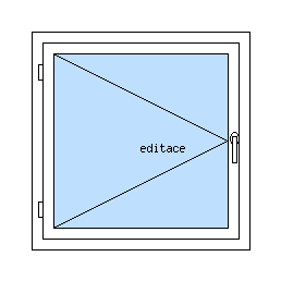 Okno jednokrídlové otváravé ľavej