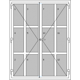 Vchodové dvere dvojkrídlové - T p G6