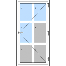Vchodové dvere jednokrídlové - T p G3