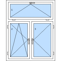 Dvojkrídlové okno s nadsvetlíkom