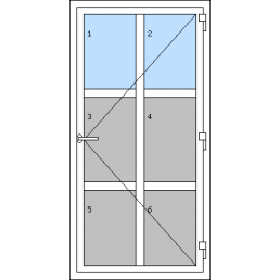 Vchodové dvere jednokrídlové - T p G5