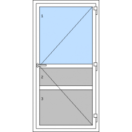 Vchodové dvere jednokrídlové - T p P3