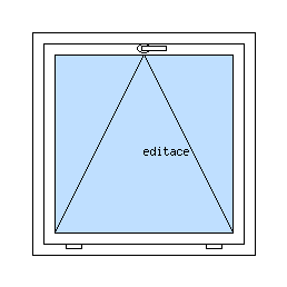 Okno jednokrídlové sklopné