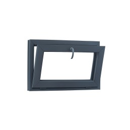 Jednokrídlové plastové okno pivničné 900x500 mm, dvojsklo, výklopné, OLIMPIA 60 AD