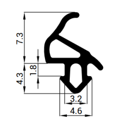 Tesnenie do plastových okien čierne